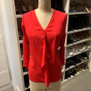 T thari cold shoulder blouse size medium